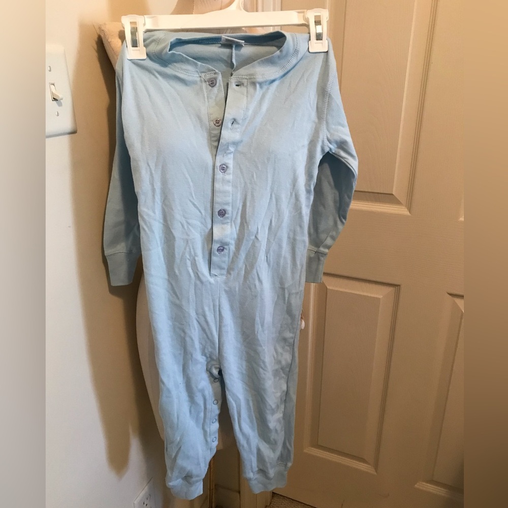 Personal Creations one piece boy new blue “Dylan” embroidered 4T